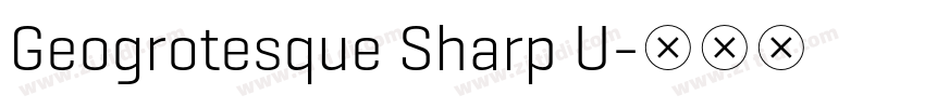 Geogrotesque Sharp U字体转换